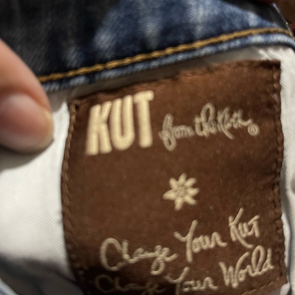 KUT Light Blue Denim with Gold Stitching Sz 12. - Picture 7 of 9